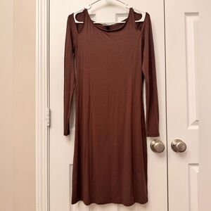 Tommy Bahama Brown Chocolate Long Sleeve Dress size S